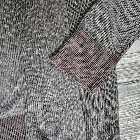 Allsaints Grey Brown Linen Cardigan Size Small - Picture 4 of 10